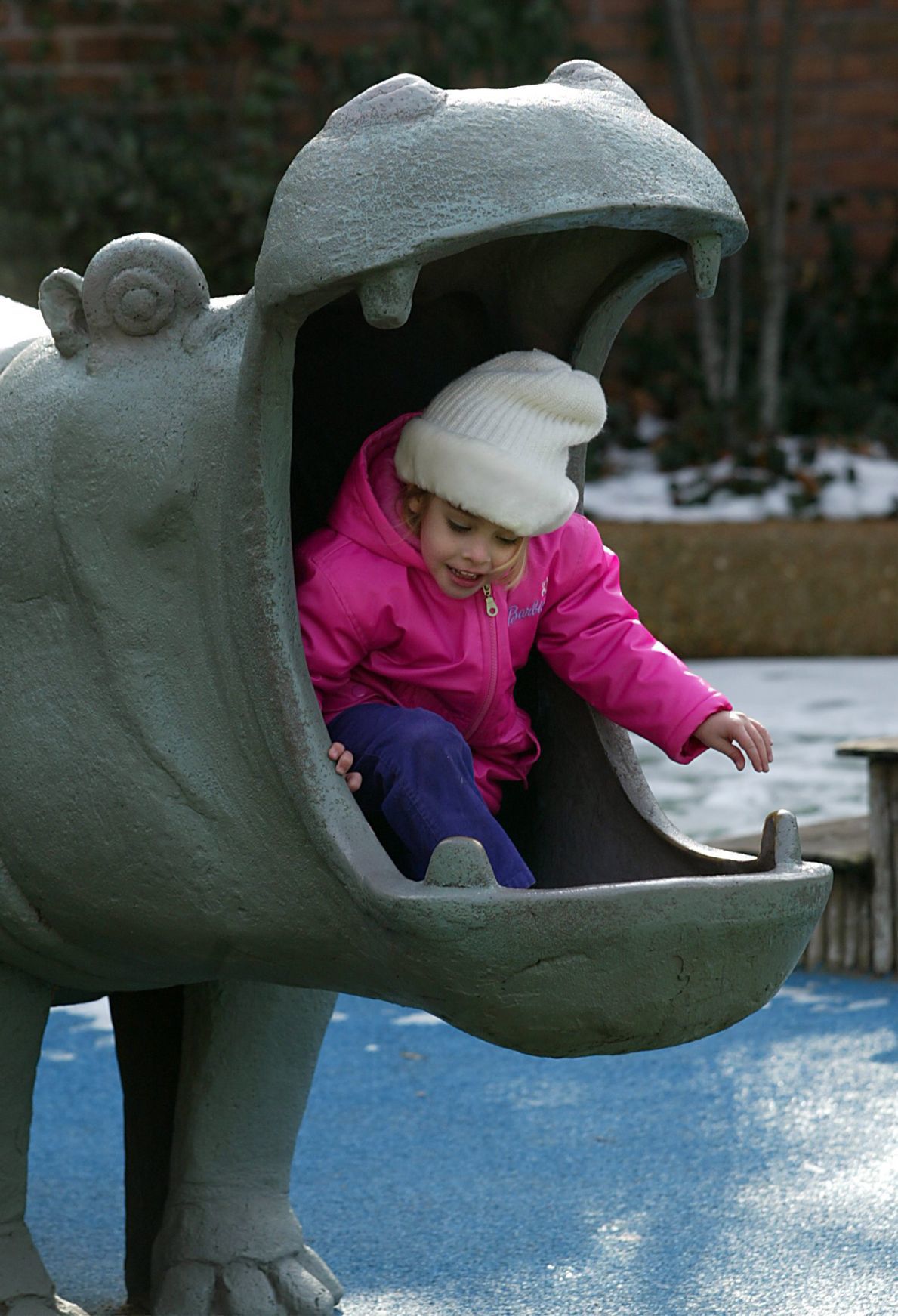 Hippo sculpture at St. Louis Zoo